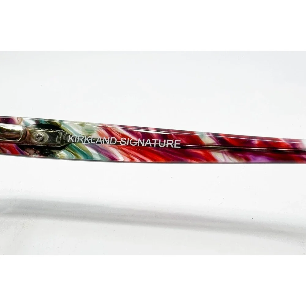 Kirkland Signature Eyeglasses Womens Multicolor Valley 50-16-135 C01 Cherry 50mm